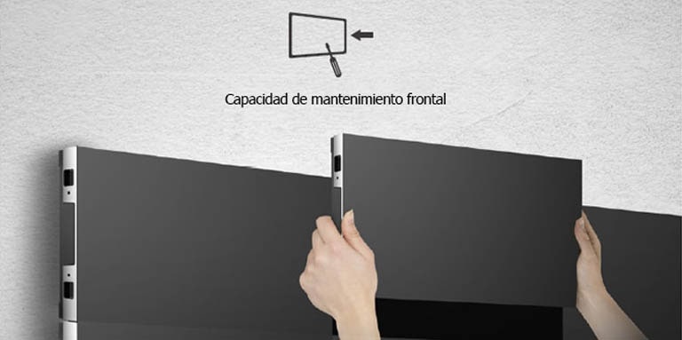 La serie LSBB hace gala de su cómoda instalación desde la parte frontal.