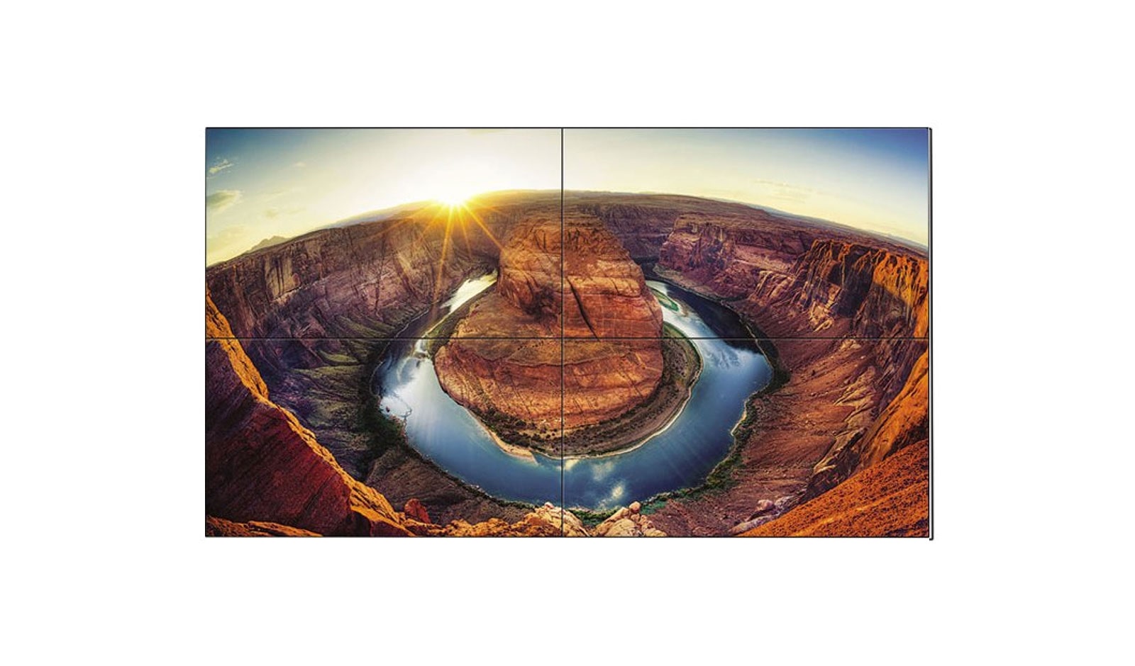 Vista frontal de Video wall VH7C 49″ 49VH7C
