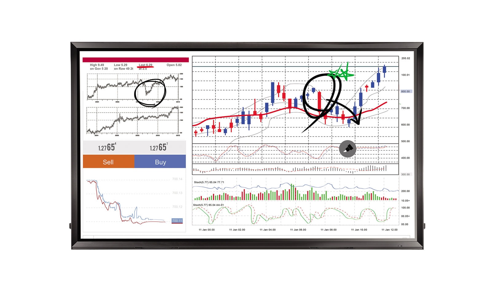 LG Tablero digital interactivo, 86TR3D-B