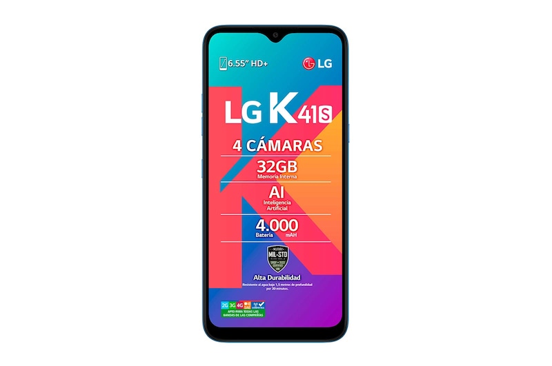 LG K41S, Cuatro Cámaras, LMK410HM