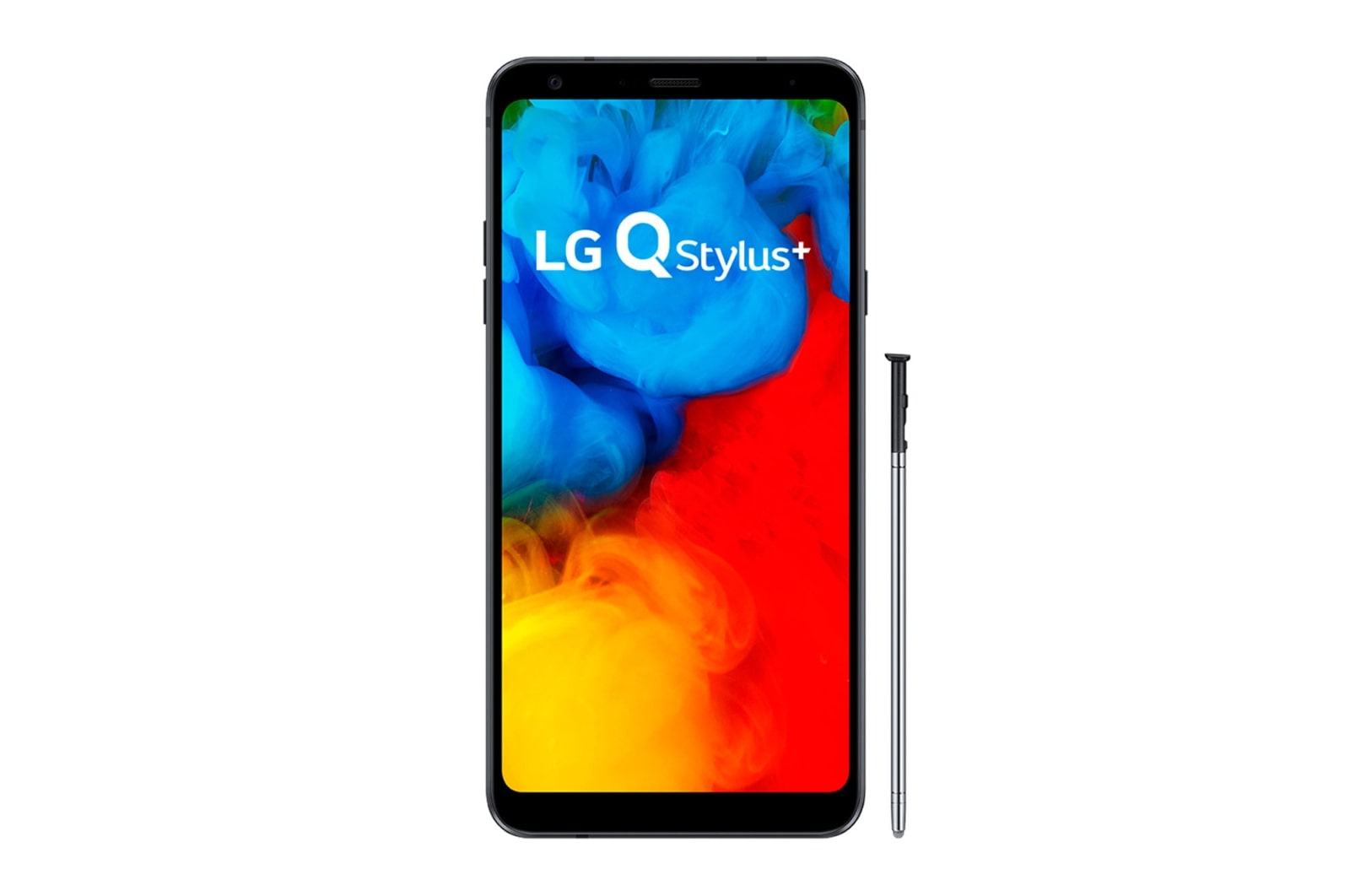 Vista frontal de LG Q Stylus Plus LMQ710FA