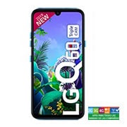Vista frontal de LG Q60 Triple CAM LMX525HA