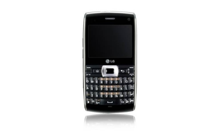 Vista frontal de LG GW550 con Windows Mobile 6.5 GW550