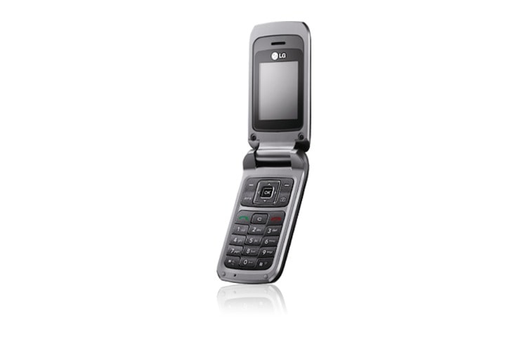 LG Clamshell VGA con reproductor de MP3 y memoria externa, KP210A