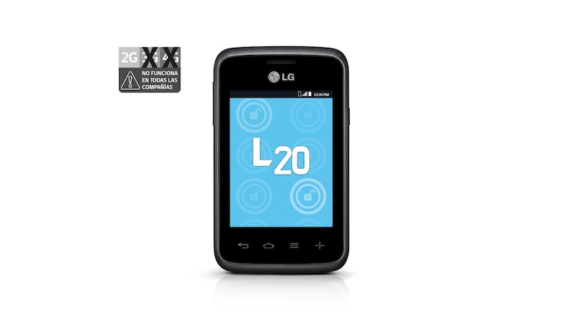 LG L20, smartphone con pantalla 3'', Android 4.4 Kit Kat, procesador 1.0 Dual Core, cámara de 2MP y batería 1540 mAh, LGD100J