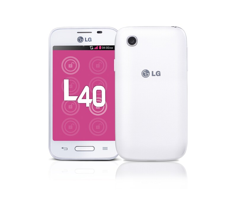 LG L40, smartphone con pantalla IPS de 3,5'', Android 4.4 Kit Kat, procesador Dual Core de 1.2 GHz, cámara de 3MP y batería de 1540 mAH, LGD160J Blanco