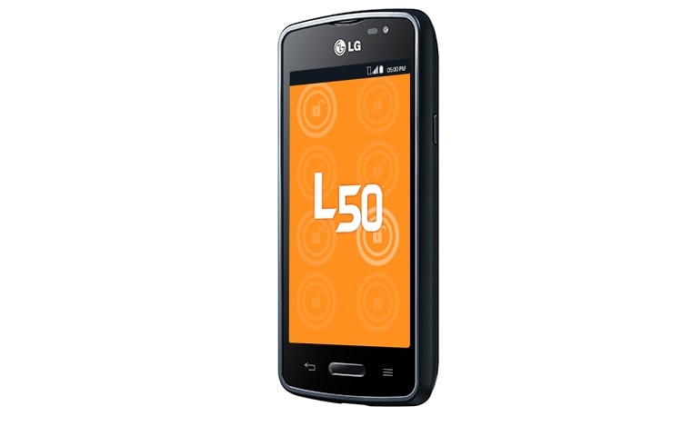 LG L50, smartphone deportivo con pantalla de 4'', Android 4,4 Kit Kat, procesador Dual Core de 1.3 GHz, cámara de 5MP con auto focus, batería de 1900 mAH, LGD213C