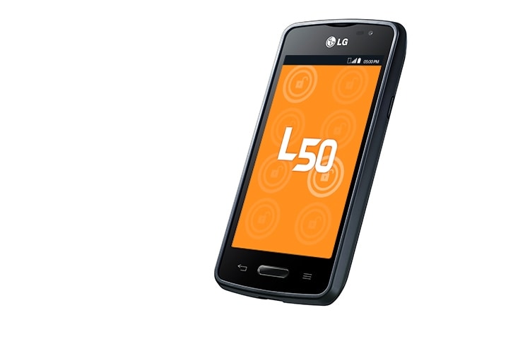 LG L50, smartphone deportivo con pantalla de 4'', Android 4,4 Kit Kat, procesador Dual Core de 1.3 GHz, cámara de 5MP con auto focus, batería de 1900 mAH, LGD213C