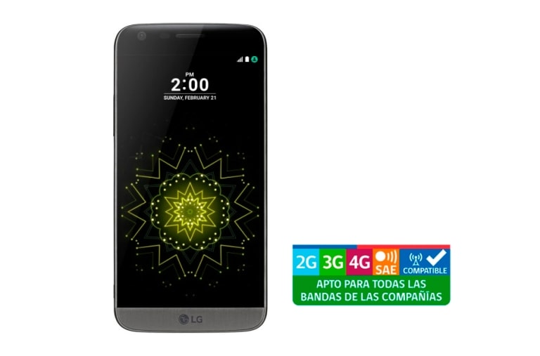 Vista frontal de LG G5 SE Titan – El Primer Smartphone Modular del Mundo G5 Titan