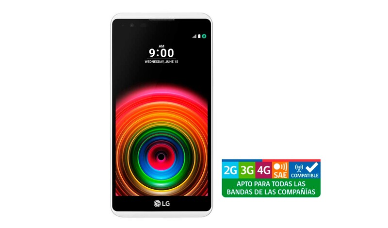 LG X Power White con pantalla de 5.3'' y cámara principal de 13MP con Auto-Focus, LGK220F