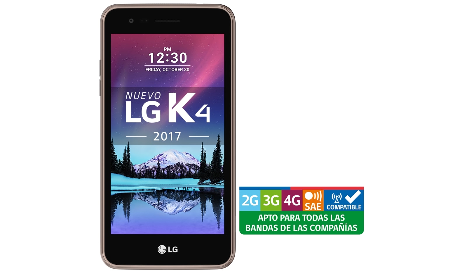 Vista frontal de K4 Lite LGX230F