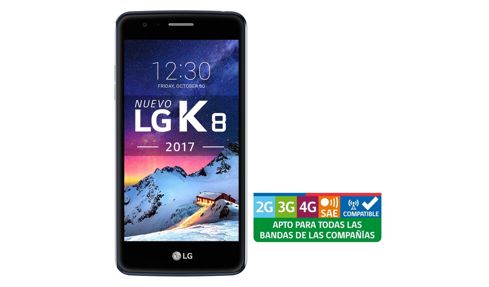Vista frontal de LG K8 (2017) LGX240F