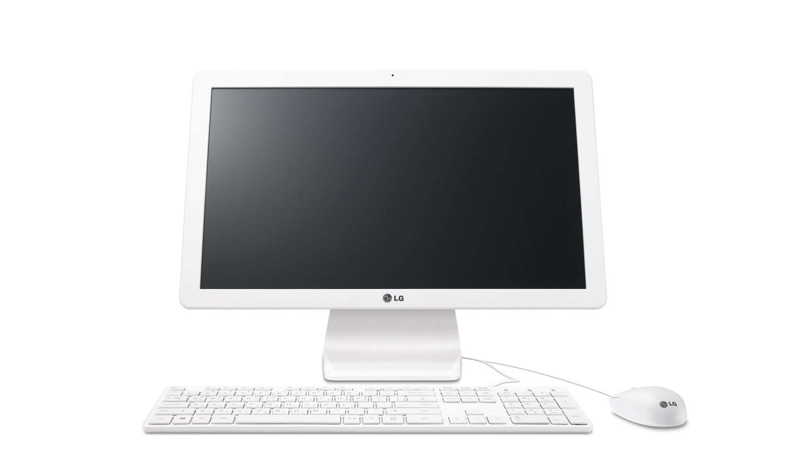 Vista frontal de LG All In One PC 22V240 LG All In One PC 22