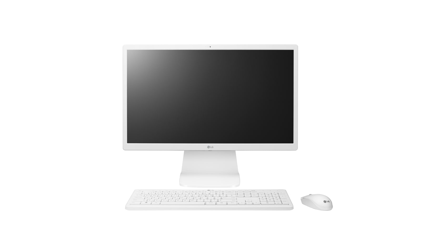 Vista frontal de LG All In One PC 24V360 LG All In One PC 24''