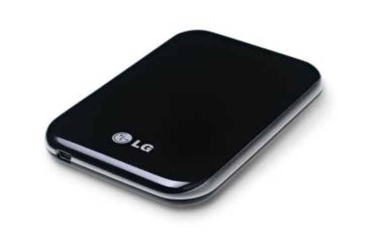 Vista frontal de Disco Duro Mini Blanco con Negro 320 GB HXD5U32PBW