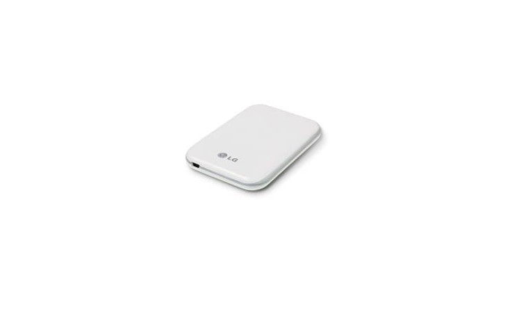 Vista frontal de Disco Duro Mini Blanco 320 GB HXD5U32PWW
