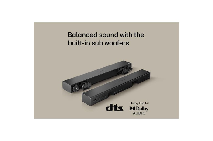 Tarjeta USP: Sonido equilibrado con los subwoofers integrados.