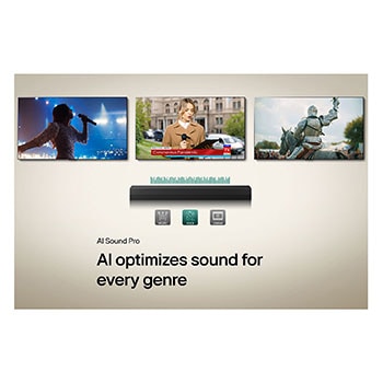 Tarjeta USP: AI Sound Pro optimiza el sonido para cada género.