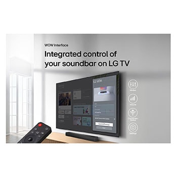 Tarjeta USP: WOW Interface Control integrado de tu barra de sonido en el TV LG.USP card: WOW Interface Integrated control of your soundbar on LG TV
