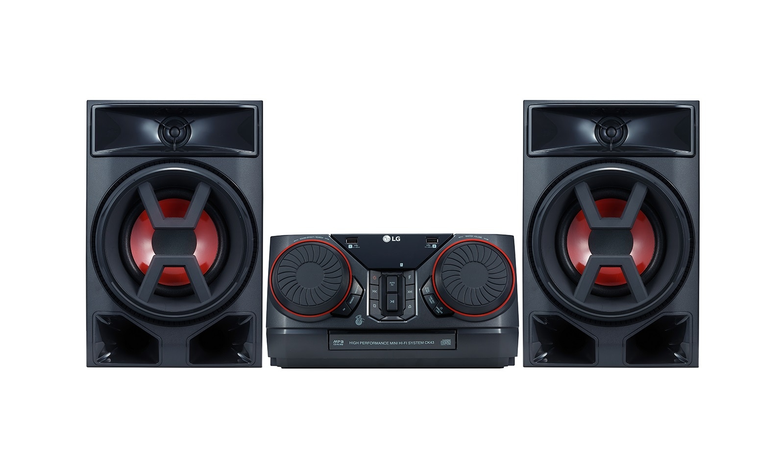 Vista frontal de Minicomponente LG XBOOM CK43 CK43
