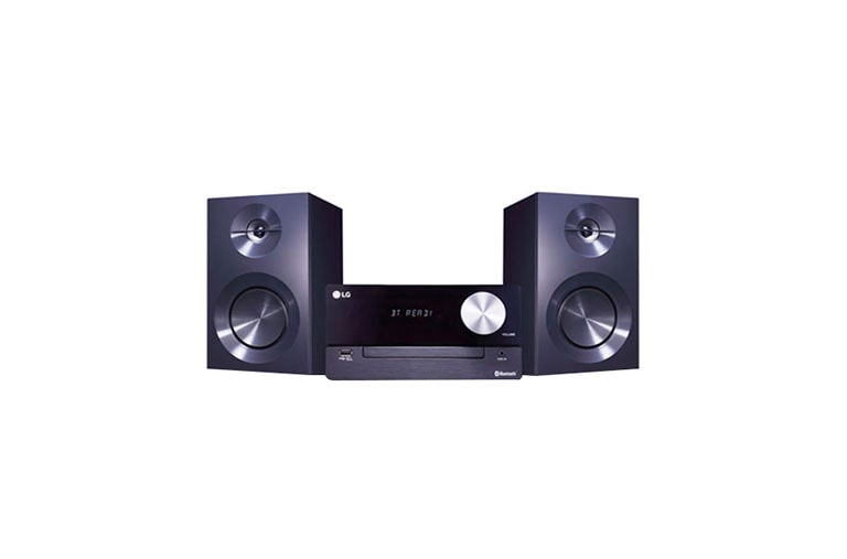 Vista frontal de Microcomponente LG XBOOM CM2460 con 100W de potencia CM2460