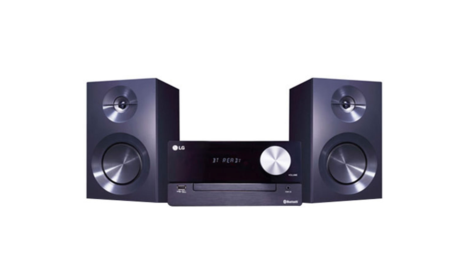 Vista frontal de Microcomponente LG XBOOM CM2460 con 100W de potencia CM2460