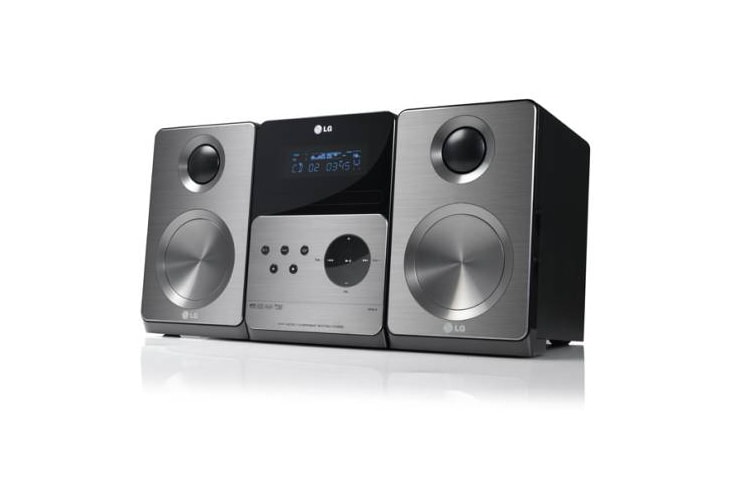 LG Microcomponente de 60W potencia con parlantes parábola, conexión USB+, grabación directa a USB, XA66