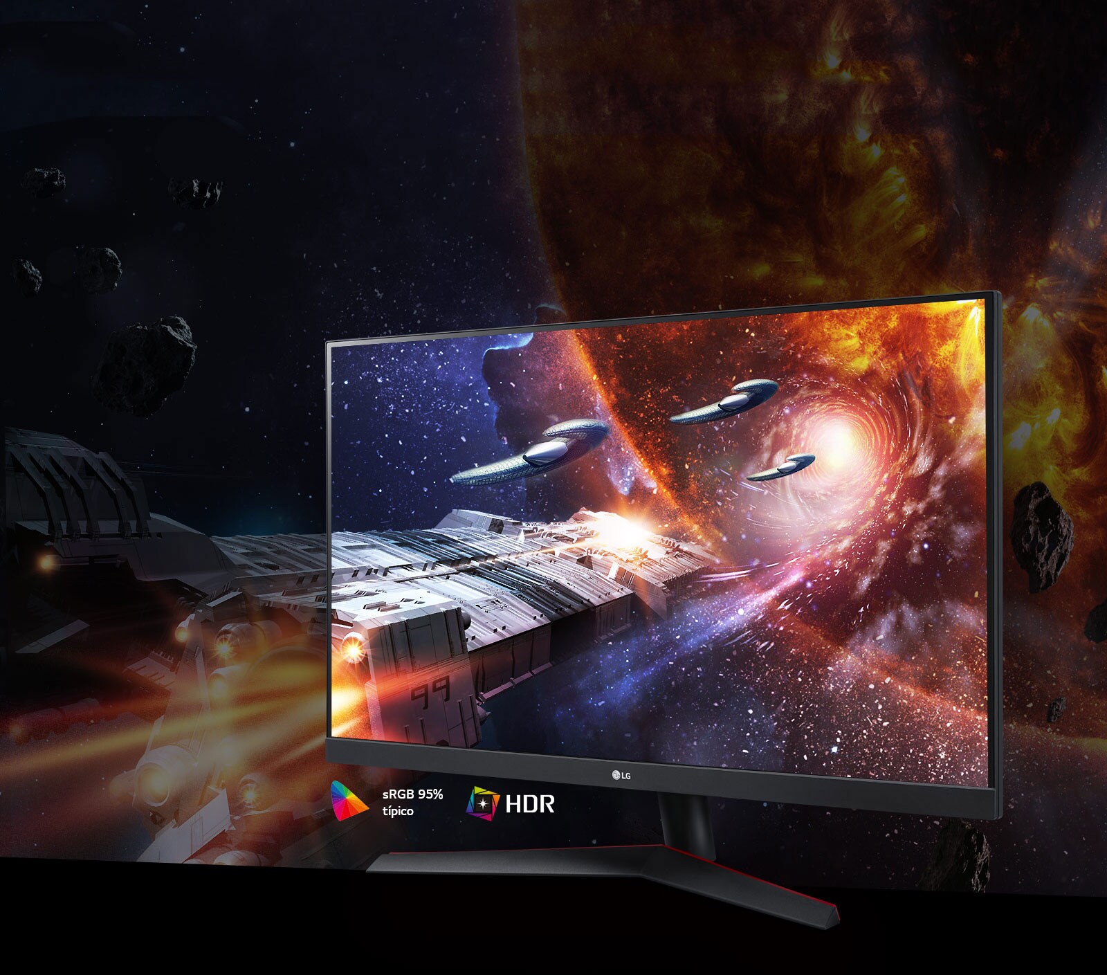 31.5'' LG UltraGear™ QHD(2560x1440) Gaming Monitor con 165Hz, 1ms