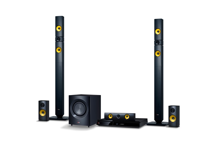 LG Home Theater BluRay 3D. Sonido con alta potencia y definición gracias a sus parlantes que incorporan Aramid Fiber, material especializado para entregar audio de calidad., BH7430P