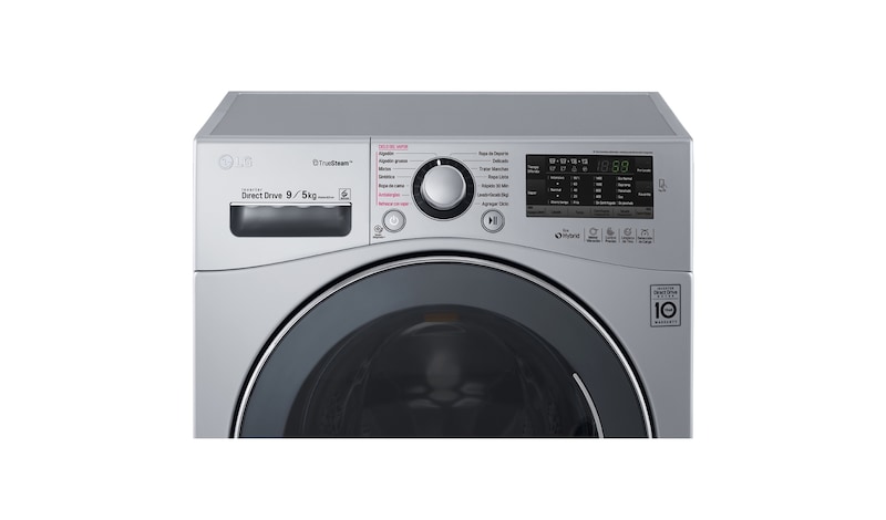 LG Lavadora de 9 Kg y Secadora de 5 Kg con tecnología 6Motion DD, F0903RDP