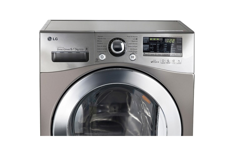 LG Lavadora de 9 Kg y Secadora de 5 Kg con tecnología 6Motion DD, F0903RDT