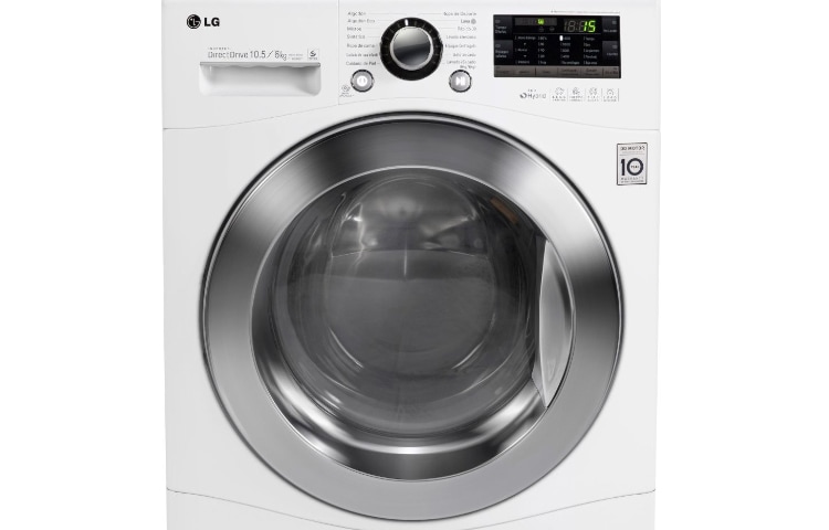 LG Lavadora de 10,5 Kg y Secadora de 6 Kg con tecnología 6Motion DD, F1102RDT