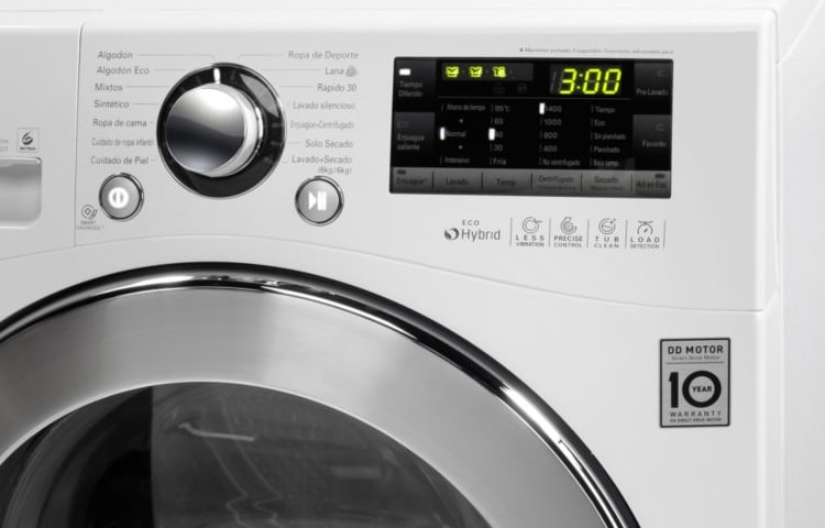 LG Lavadora de 10,5 Kg y Secadora de 6 Kg con tecnología 6Motion DD, F1102RDT