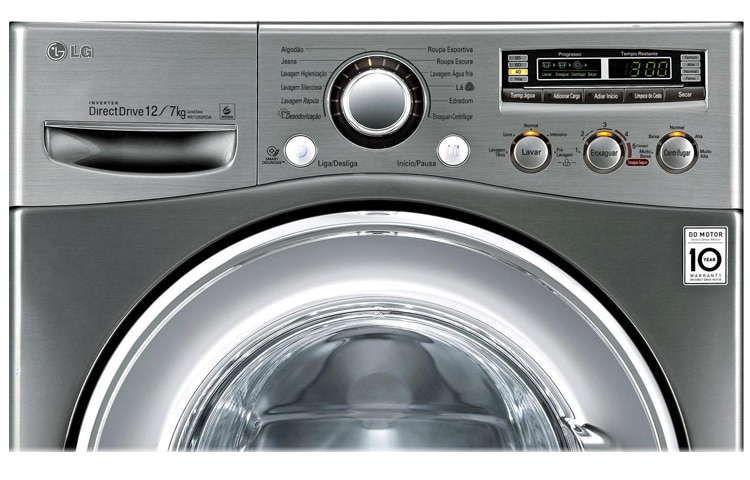 LG Lavadora de 14 Kg y Secadora de 7 Kg con tecnología 6Motion DD, F1303RD