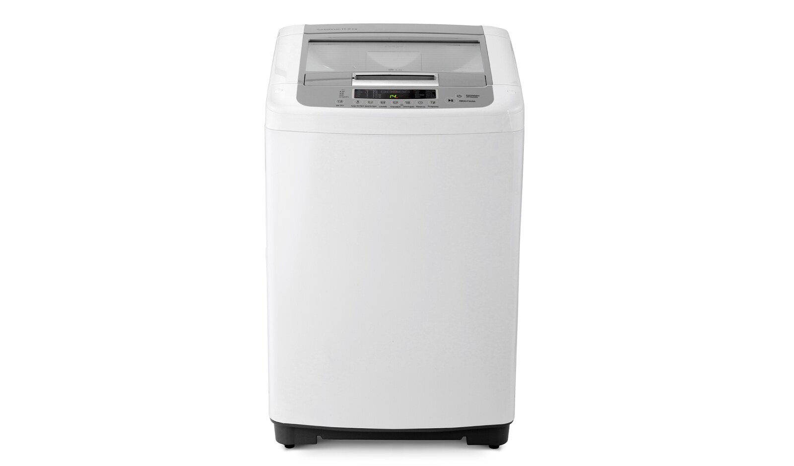 Vista frontal de Lavadora de 12 Kg con tecnología Turbo Drum T1207TDFT