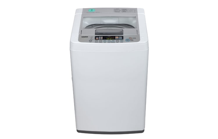 Vista frontal de ¡Disfruta del Mejor Lavado y gran comodidad con las lavadoras LG! Tecnología y diseño que dará a tu ropa el mejor cuidado. T7503TPES