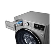 LG Lavadora-Secadora Carga Frontal con Tecnología Steam, motor Inverter Direct Drive y capacidad de 10,5 kilos de Lavado y 6 de Secado., WD10VVC4S6C