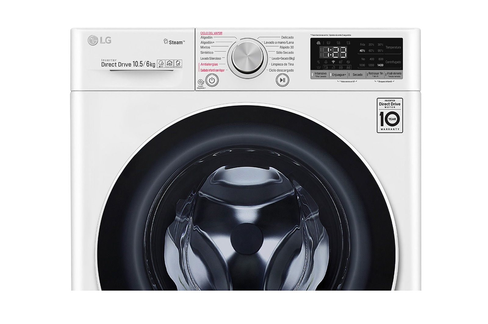 LG Lavadora Secadora 10,5Kg/6Kg con AIDD™, WD10WVC4S6