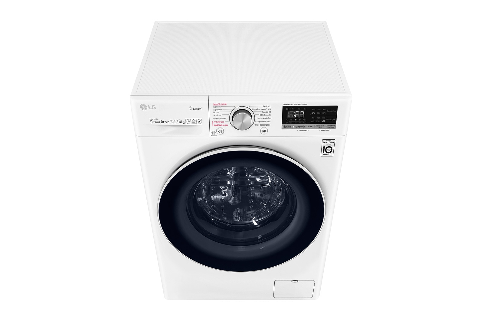 LG Lavadora Secadora 10,5Kg/6Kg con AIDD™, WD10WVC4S6