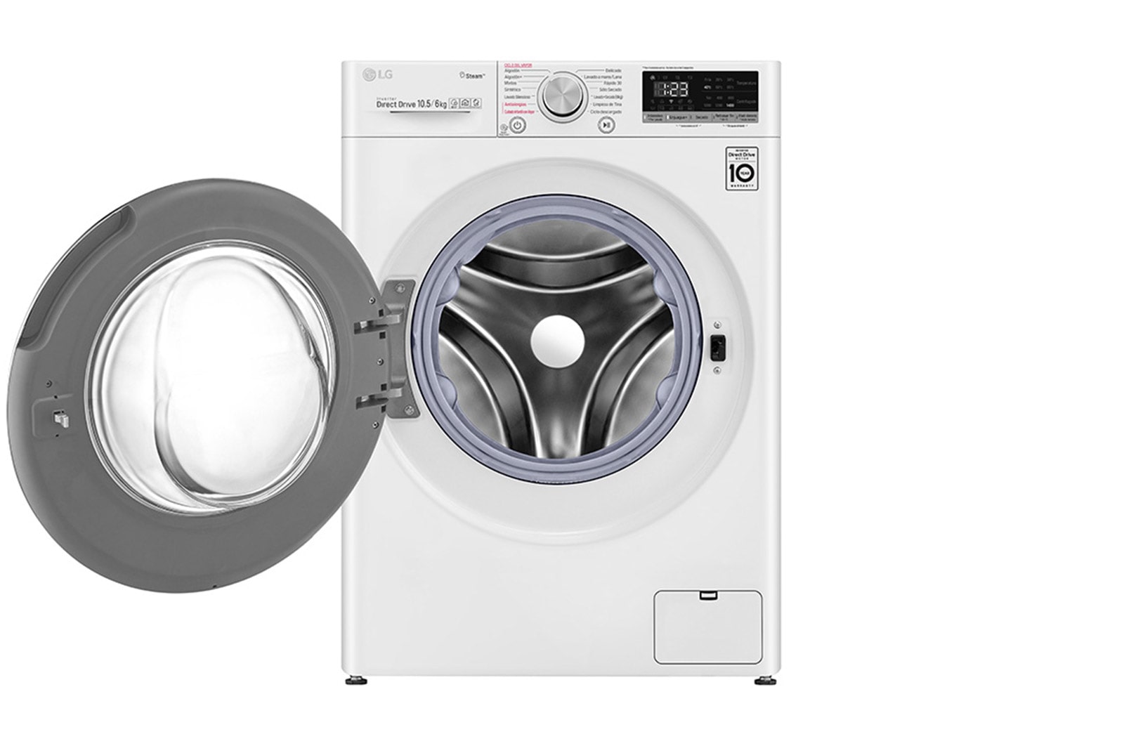 LG Lavadora Secadora 10,5Kg/6Kg con AIDD™, WD10WVC4S6