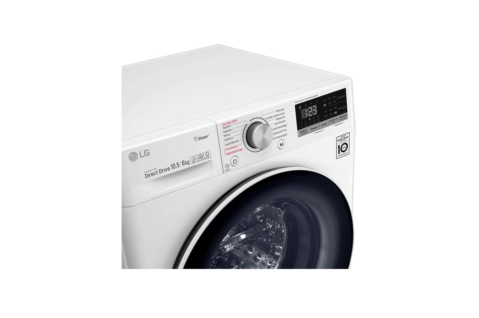 LG Lavadora Secadora 10,5Kg/6Kg con AIDD™, WD10WVC4S6