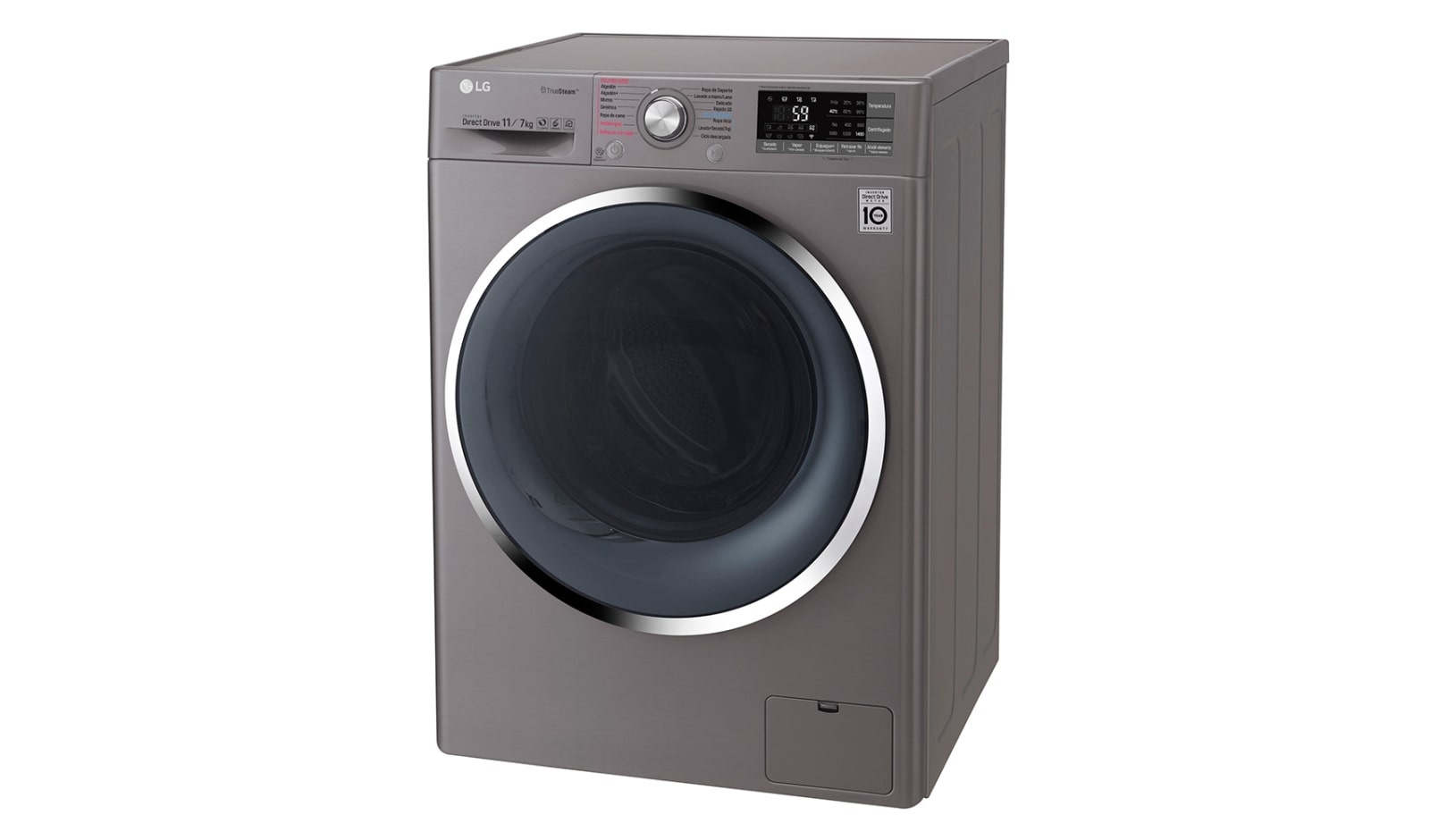 LG Lavadora - Secadora Carga Frontal con motor Inverter Direct Drive y capacidad total 11 kilos de lavado y 7 Kilos de secado, WD11DBS6