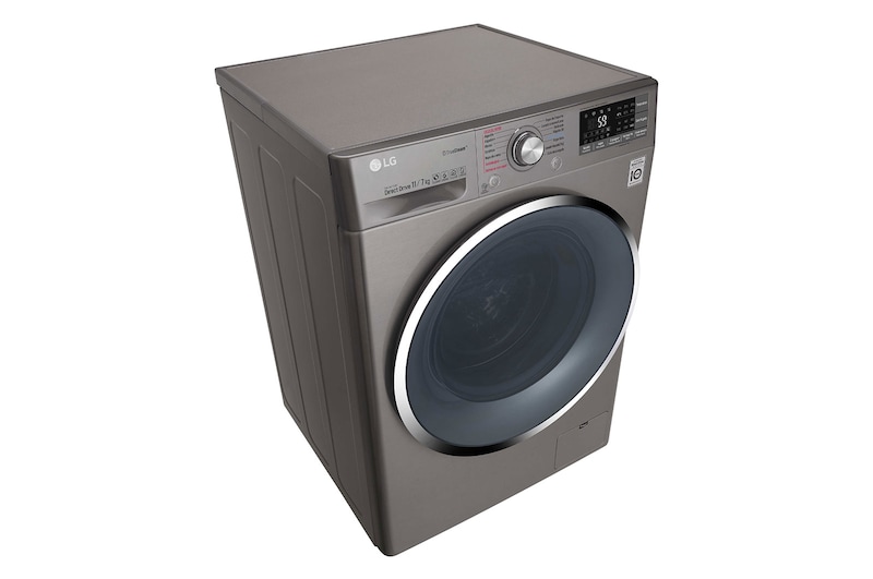 LG Lavadora-Secadora Carga frontal con motor Inverter Direct Drive y capacidad total de 11 kilos de Lavado y 7 kilos de Secado, WD11DBS6D