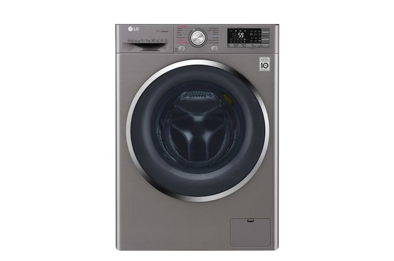 LG Lavadora-Secadora Carga frontal con motor Inverter Direct Drive y capacidad total de 11 kilos de Lavado y 7 kilos de Secado, WD11DBS6D