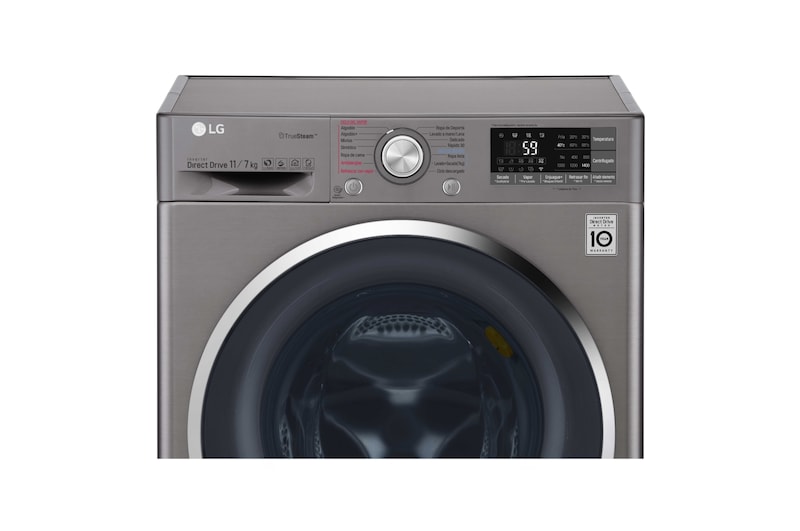 LG Lavadora-Secadora Carga frontal con motor Inverter Direct Drive y capacidad total de 11 kilos de Lavado y 7 kilos de Secado, WD11DBS6D