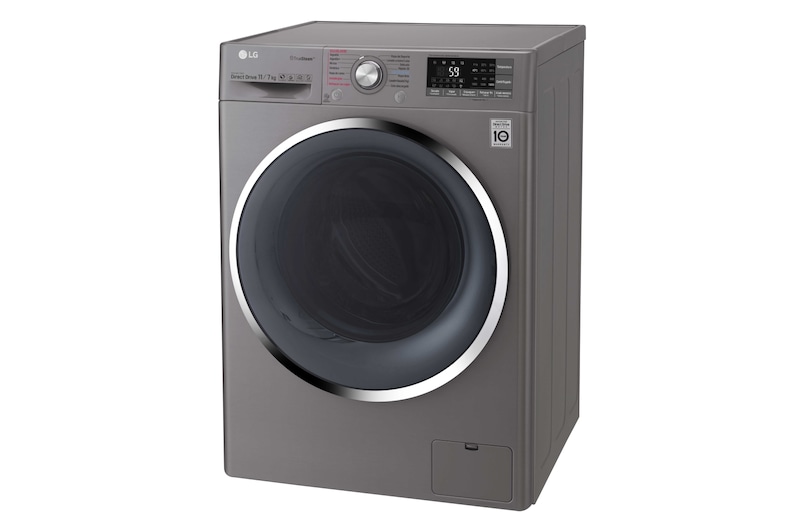 LG Lavadora-Secadora Carga frontal con motor Inverter Direct Drive y capacidad total de 11 kilos de Lavado y 7 kilos de Secado, WD11DBS6D