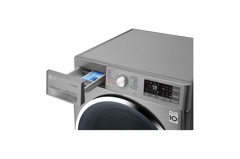 LG TWINWash™ Lavadora (11Kg) Secadora (7Kg) con Motor Inverter Direct Drive y Mini Lavadora (2Kg) con Motor Slim Inverter Direct Drive, WD11DBS6DTW