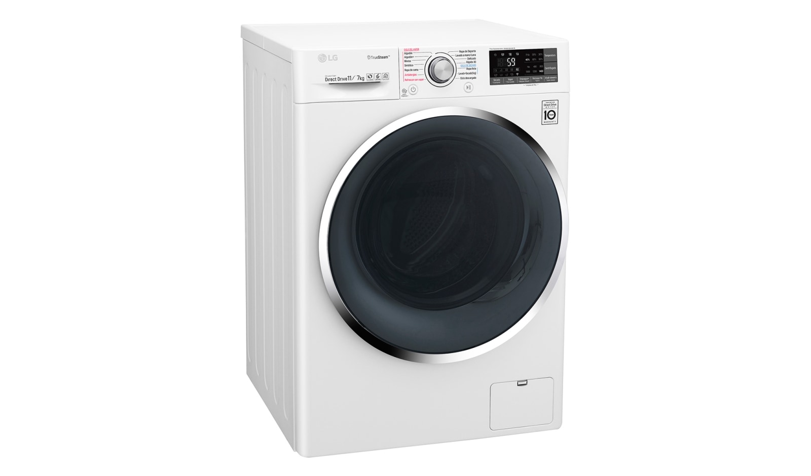 LG Lavadora – Secadora Carga Frontal con Motor Inverter Direct Drive y Capacidad Total de 11 kilos de lavado y 7 kilos de secado., WD11WBS6