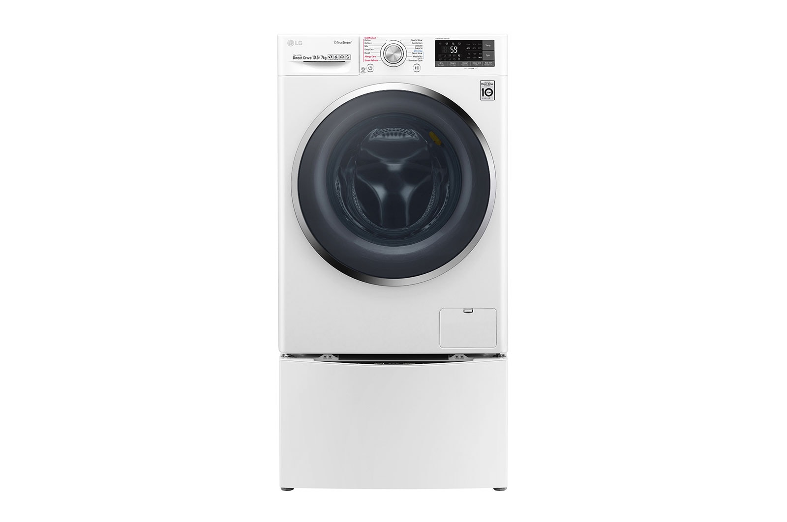 LG TWINWash™ Lavadora (11Kg) Secadora (7Kg) con Motor Inverter Direct Drive y Mini Lavadora (2Kg) con Motor Slim Inverter Direct Drive, WD11WBS6DTW