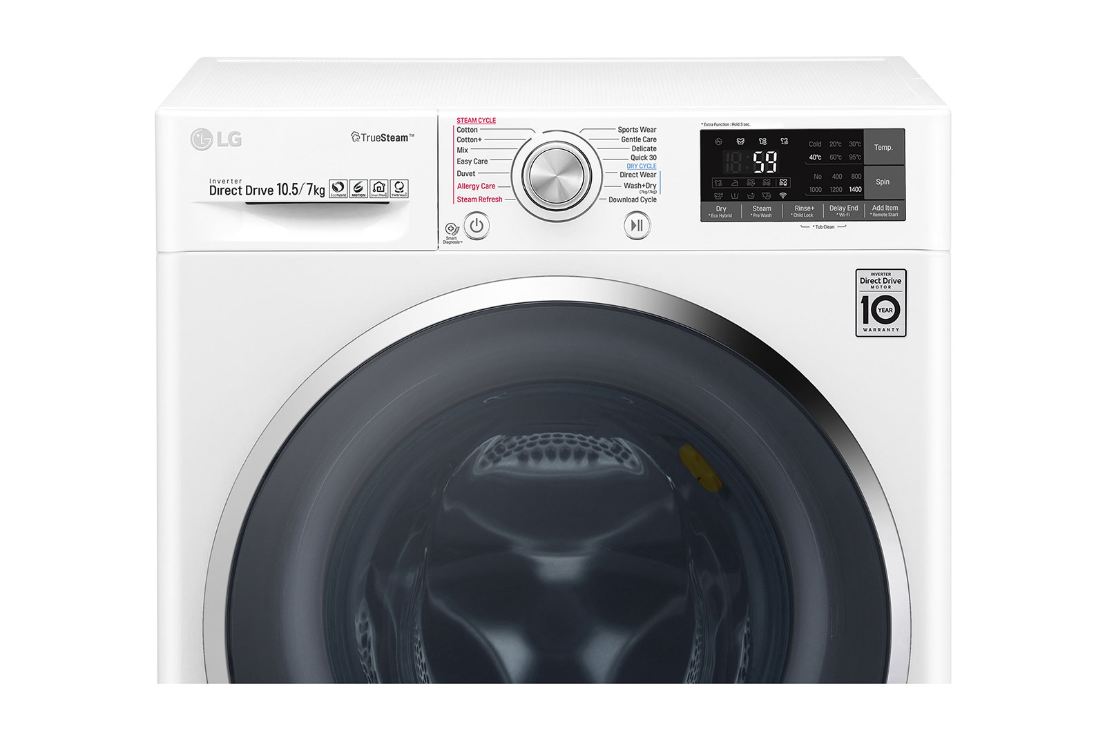LG TWINWash™ Lavadora (11Kg) Secadora (7Kg) con Motor Inverter Direct Drive y Mini Lavadora (2Kg) con Motor Slim Inverter Direct Drive, WD11WBS6DTW